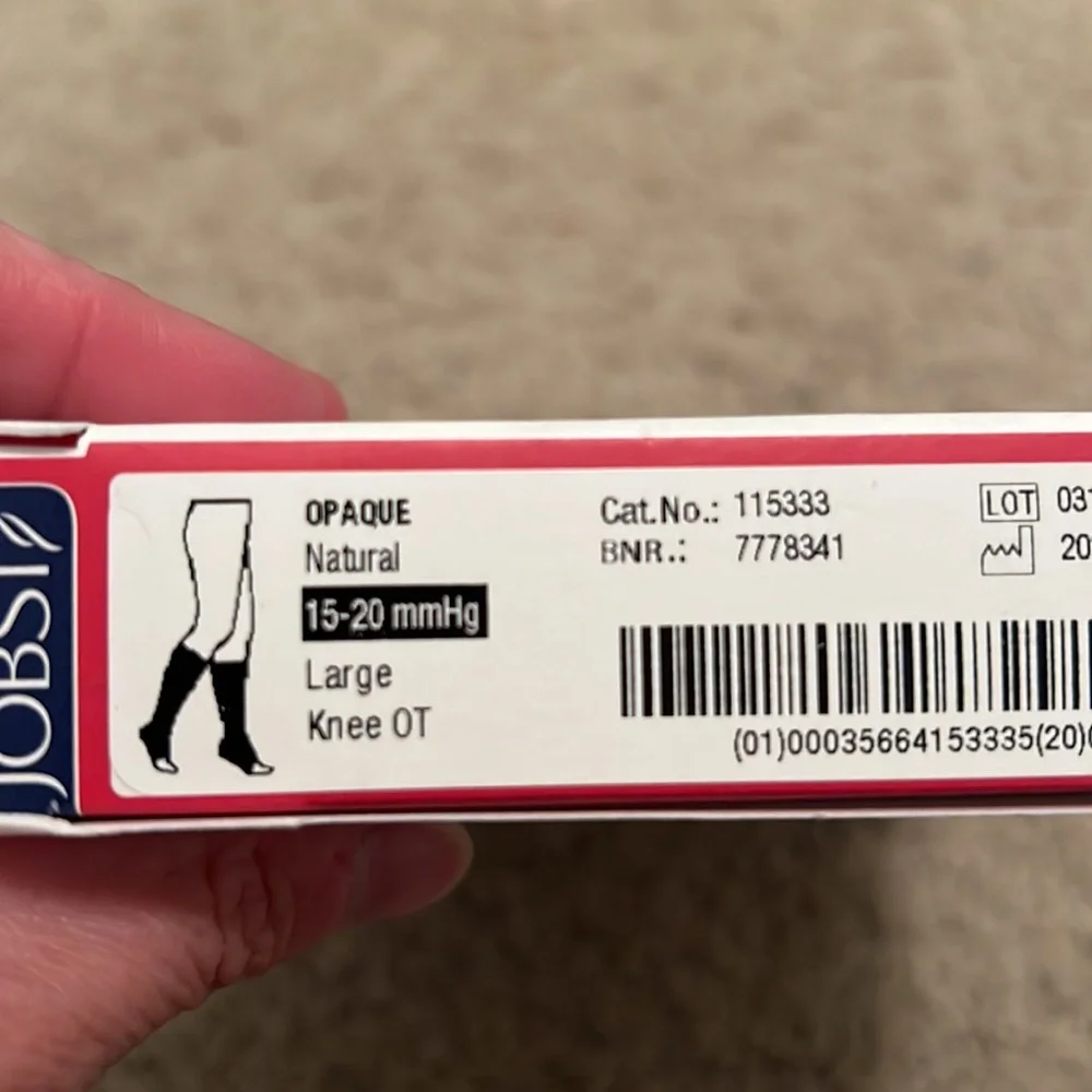 Jobst compression stockings Natural Large Knee